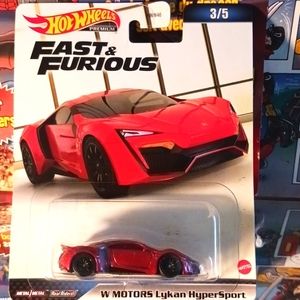 Hot Wheels Premium Fast n Furious  Lykan HyperSport, OneSize, Red.